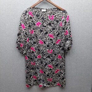 Murray Meisner Womens Black & Pink Animal Print Dress Made In USA